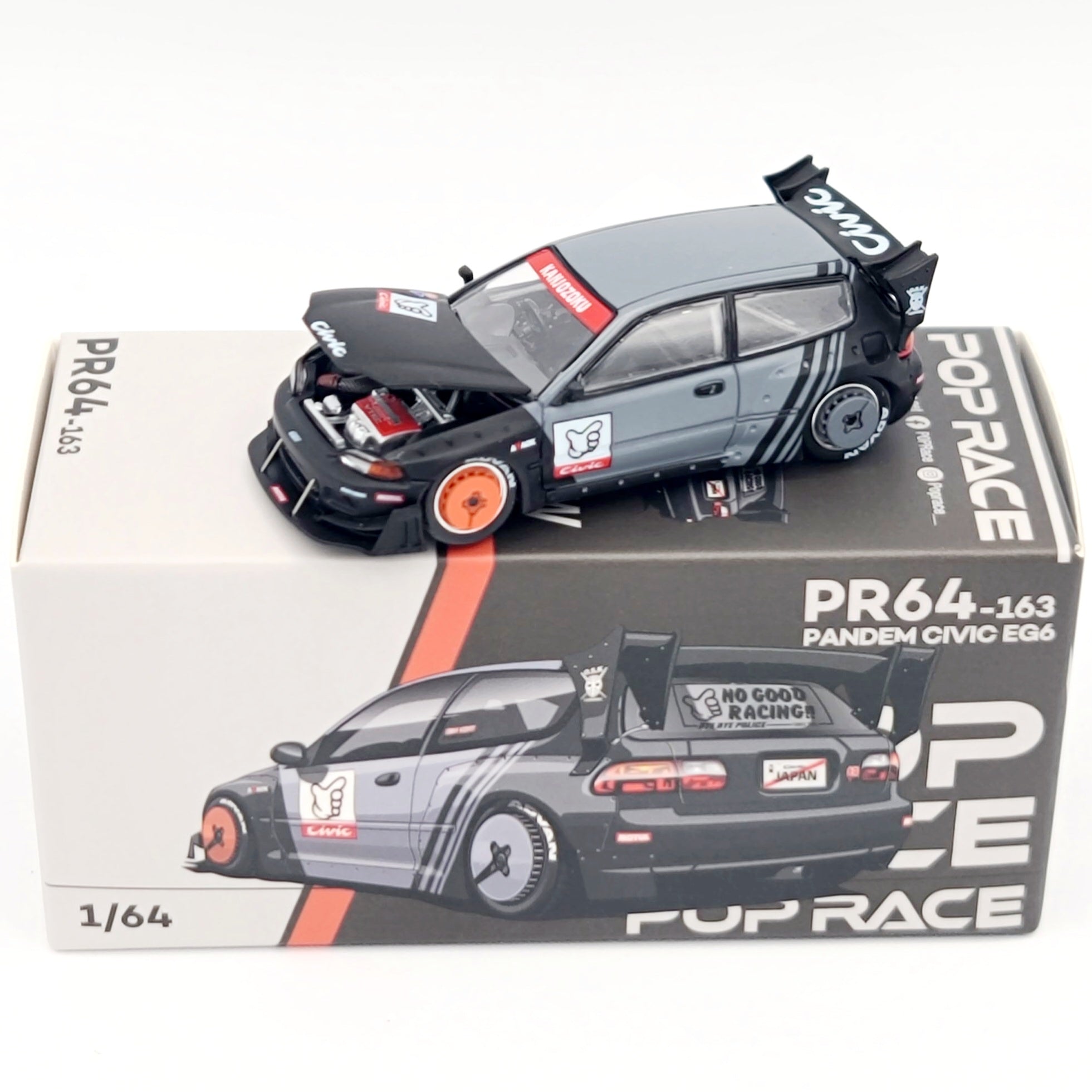 Pop Race Pandem Honda Civic EG6 - 1:64 (2025 Limited Edition)